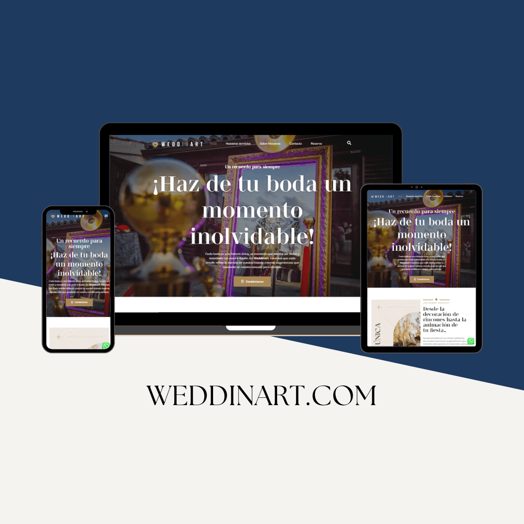 Captura del proyecto Weddinart